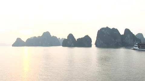Sunset on Vietnam coast Stock Footage 290665