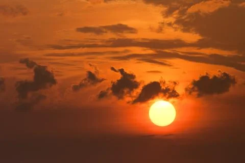 The sunset in Vietnam Stock Photos