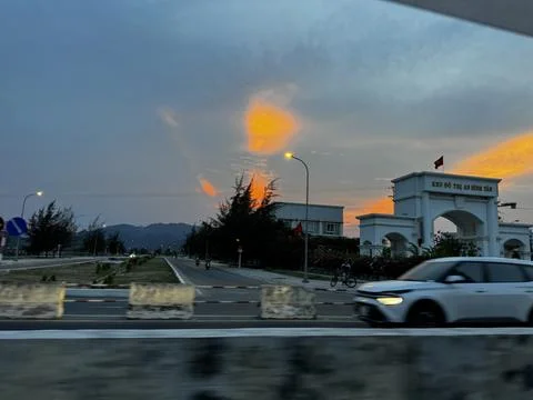 Sunset in Vietnam Stock Photos