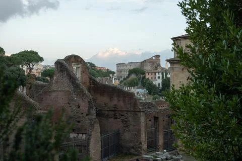 Sunset view in ancient Rome Foto stock