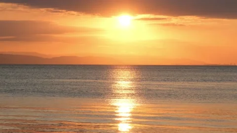 Sunset view and sea Stock Footage 172010650