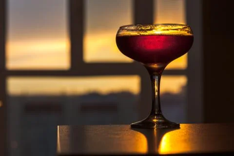 Sunset view from the apartment. Stock Photos