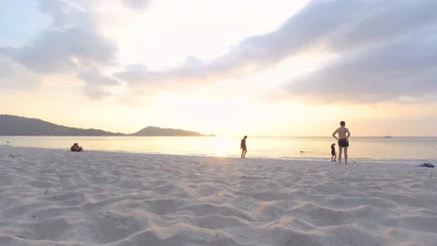 Sunset view beach sea sand texture background Stock Footage 149529374