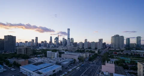 Sunset View, Beijing skyline (Time-lapse) 動画素材 131828793