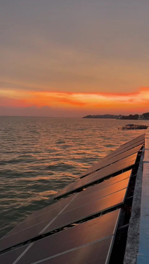 Sunset view of Bhopal Lake Stock Footage 229232710
