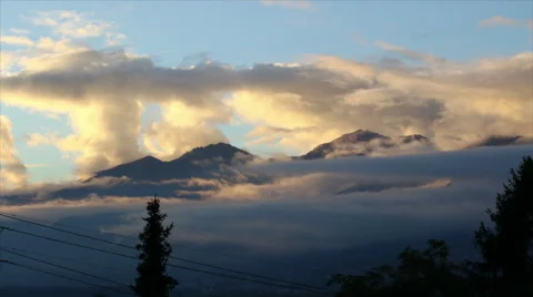 Sunset view of Cardada Cimetta, Ticino Video stock 68645057