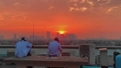 Sunset view Stock Footage 246545497