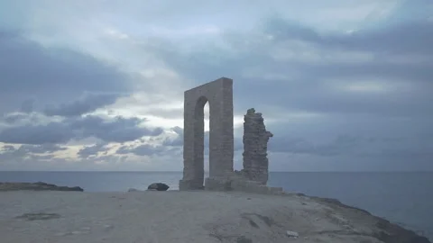 Sunset view graveyard in Mahdia - Tunisia Video stock 146747144