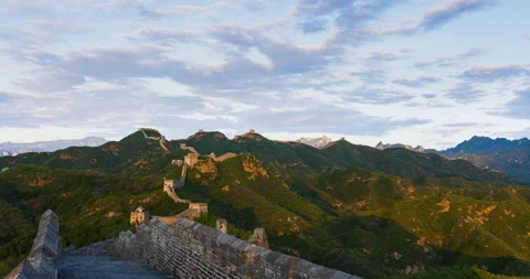 Sunset View, the Great Wall (Time-lapse) 動画素材 132471876