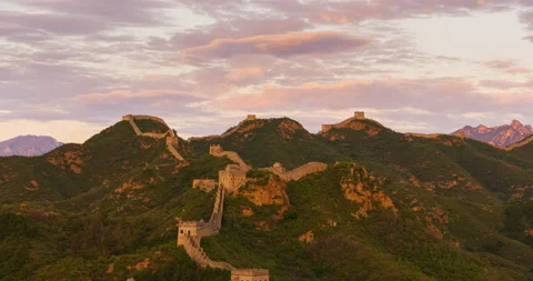 Sunset View, the Great Wall (Time-lapse) 動画素材 132471989