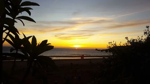 Sunset view landscape Stock Footage 122260660