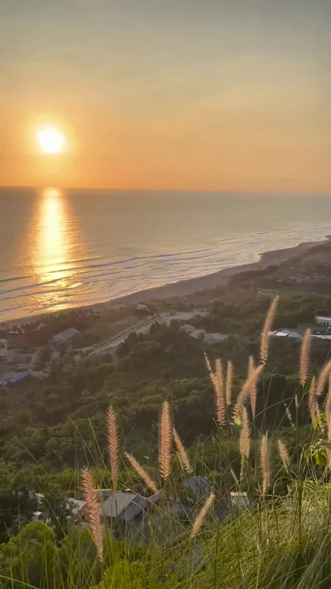 Sunset view from the lounge Stock Footage 327248752
