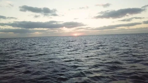 Sunset View over the Sea Stock Footage 117333790