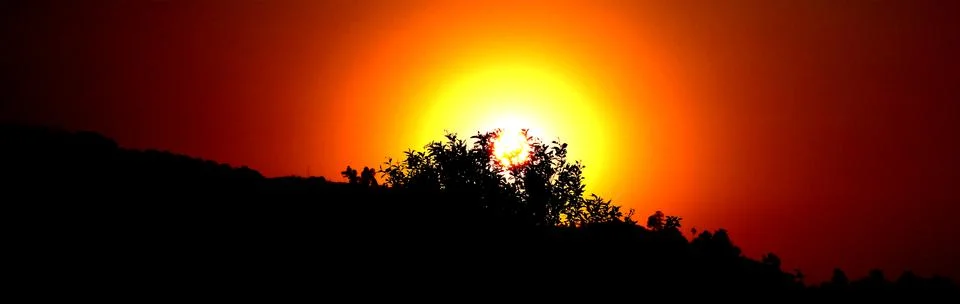 Sunset view Stock Photos