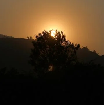 Sunset view Stock Photos