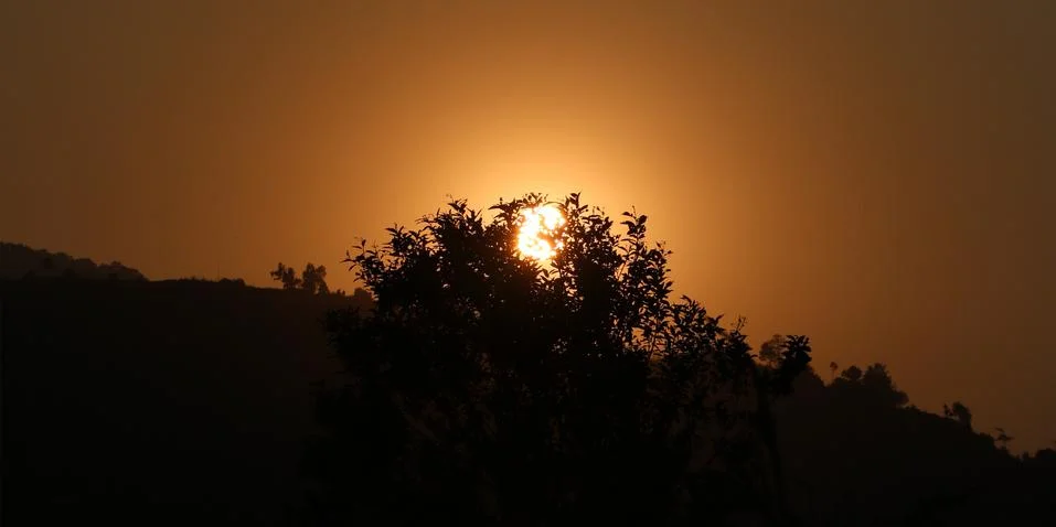 Sunset view Stock Photos