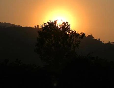 Sunset view Stock Photos