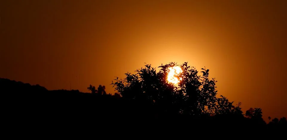 Sunset view Stock Photos