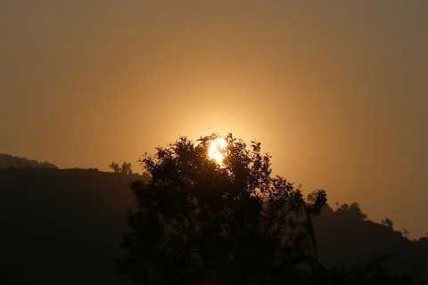 Sunset view Stock Photos