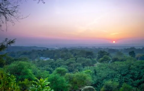 Sunset View Foto stock