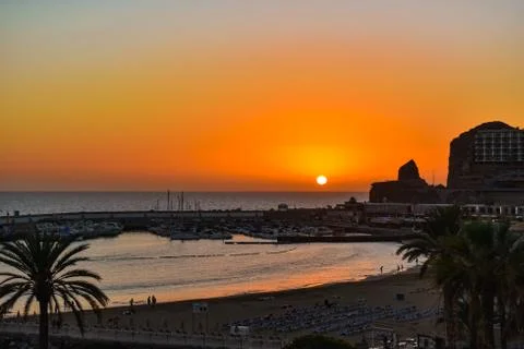 SUNSET VIEW Stock Photos