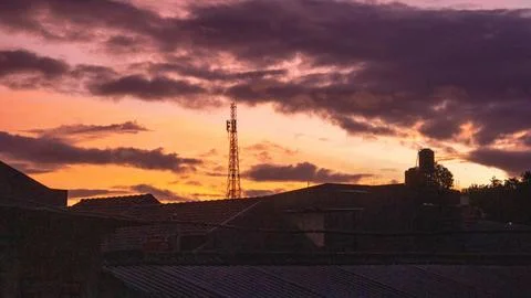 Sunset view Stock Photos