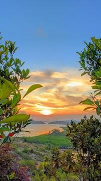 Sunset view Stock Photos