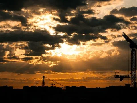 Sunset view Stock Photos