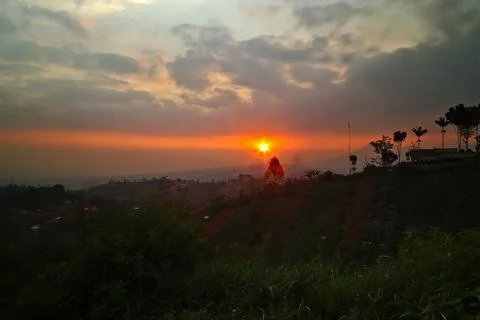 Sunset view Stock Photos