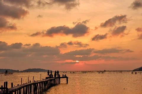 Sunset view Stock Photos