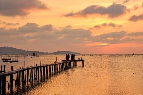 Sunset view Stock Photos