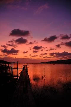 Sunset view Stock Photos