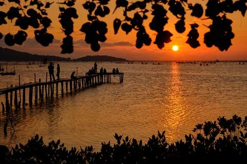 Sunset view Stock Photos