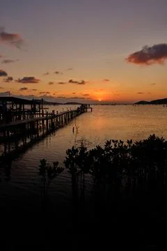 Sunset view Stock Photos