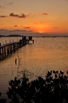 Sunset view Stock Photos