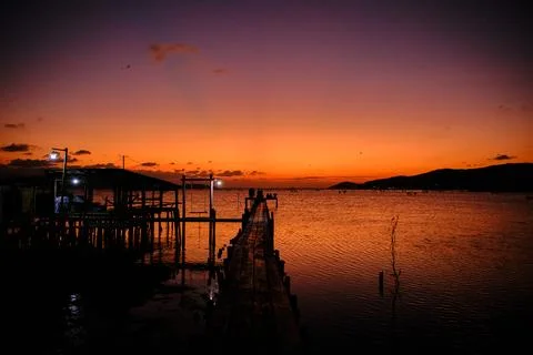 Sunset view Stock Photos