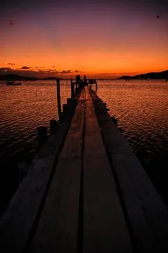 Sunset view Stock Photos