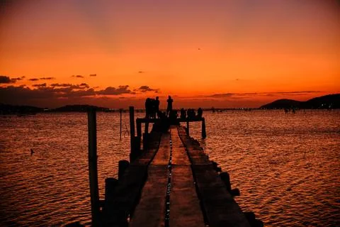 Sunset view Stock Photos