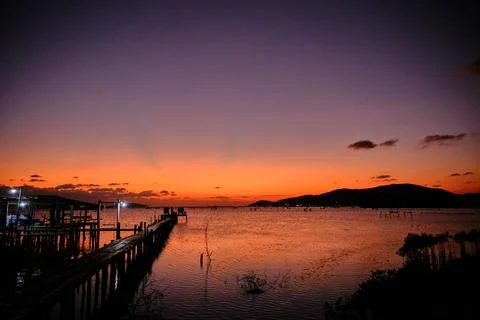Sunset view Stock Photos