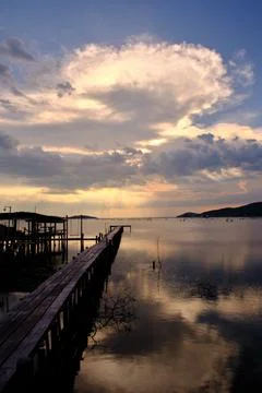 Sunset view Stock Photos