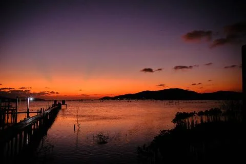 Sunset view Stock Photos