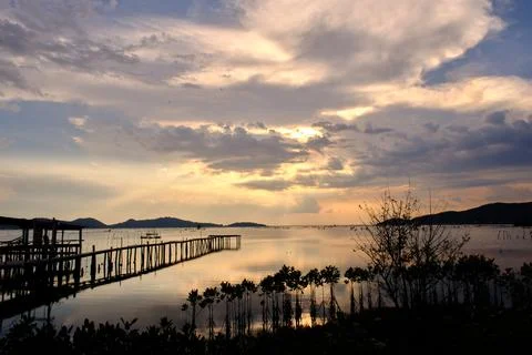 Sunset view Stock Photos