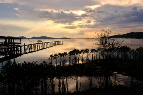 Sunset view Stock Photos