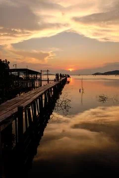 Sunset view Stock Photos