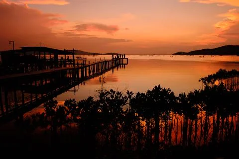 Sunset view Stock Photos