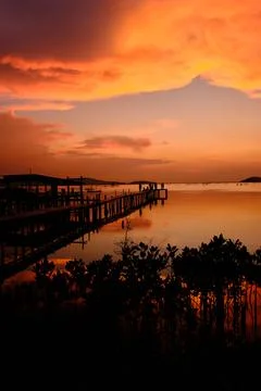 Sunset view Stock Photos