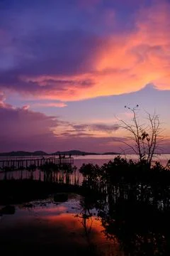 Sunset view Stock Photos
