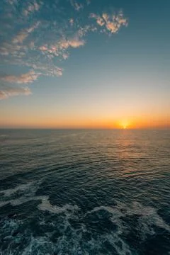 Sunset view from Point Dume State Beach, in Malibu, California Stock Photos