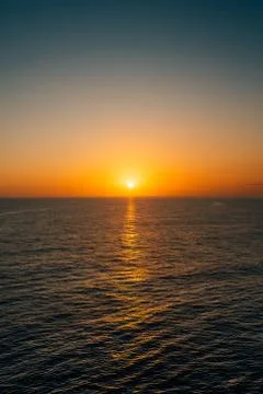 Sunset view from Point Dume State Beach, in Malibu, California Stock Photos