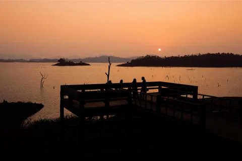 Sunset View Point Foto stock